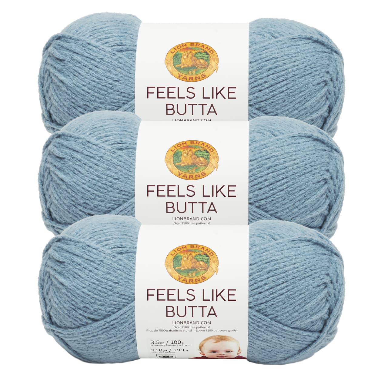 3 Pack Lion Brand® Feels Like Butta® Solid Yarn